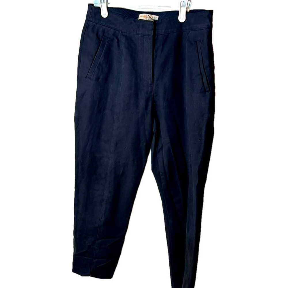 Tory Burch navy cropped dress pants size 8